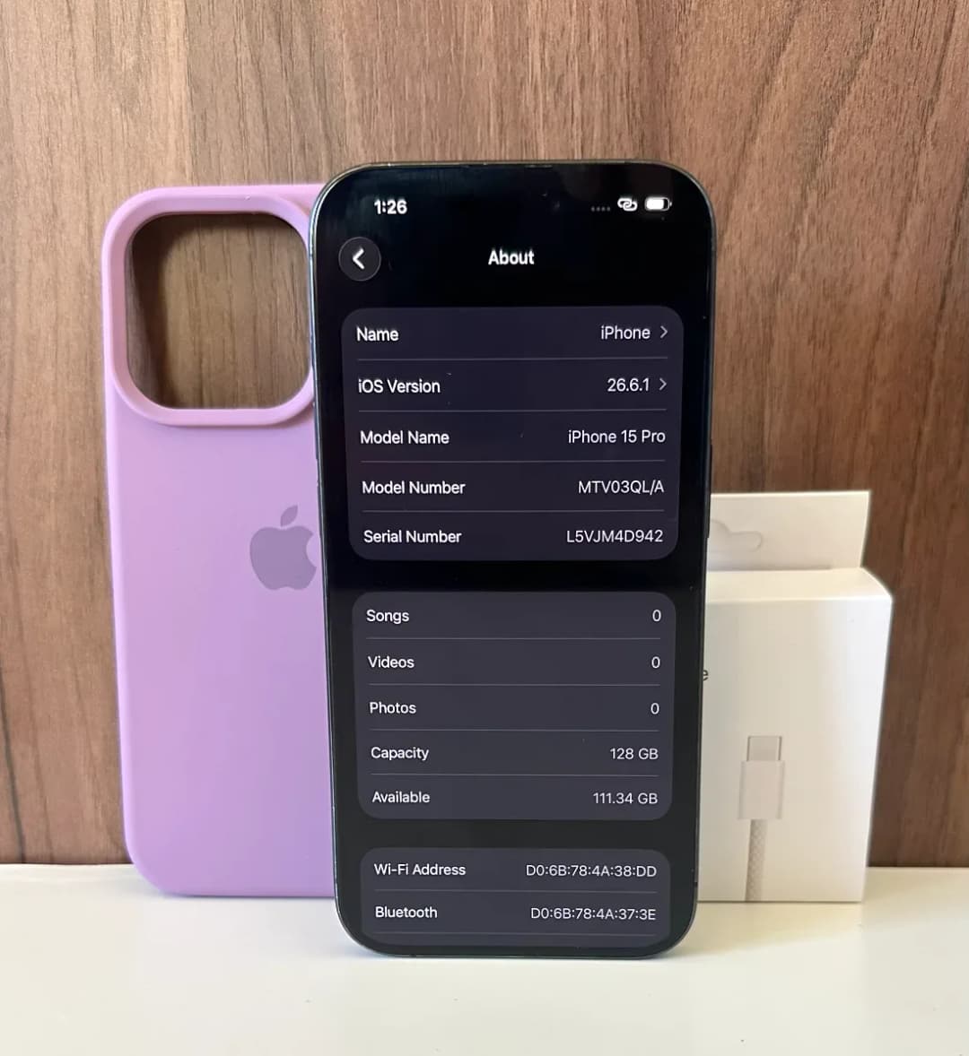 iPhone 15 Pro цвета Blue Titanium, фото 1 из 3